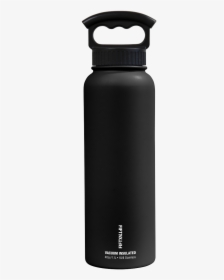 40oz Bottle With Wide Mouth 3 Finger Lid - Vacuum Insulated Water Bottle, HD Png Download, Transparent PNG