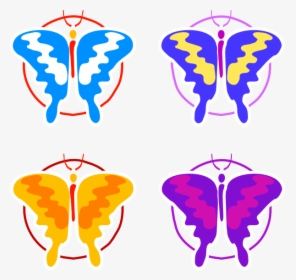 Four Butterflies Svg Clip Arts - Ehrlich And Raven Coevolution, HD Png Download, Transparent PNG