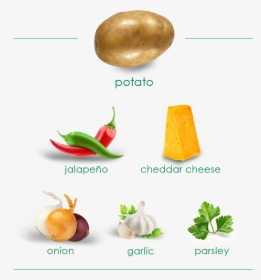 Image Shows Product Ingredients, Including A Potato, - Pepper And Salt Png, Transparent Png, Transparent PNG