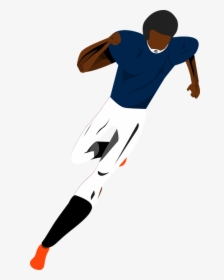 Football Player Running American Football Nfl Player, HD Png Download, Transparent PNG