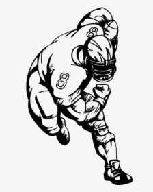 Tackle Nfl Football Player American Football Clip Art - Drawing Of Football Player Tackling, HD Png Download, Transparent PNG