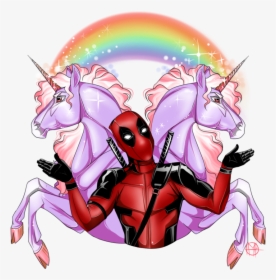 Unicorn With Deadpool, HD Png Download, Transparent PNG