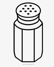 Salt Shaker Coloring Page - Salt Shaker Clipart Black And White, HD Png Download, Transparent PNG