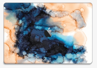 Blue & Orange Color Splash Skin Macbook Pro 15” 2016- - Watercolor Paint, HD Png Download, Transparent PNG