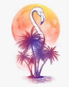 Transparent Watercolor Flamingo Png - T-shirt, Png Download, Transparent PNG
