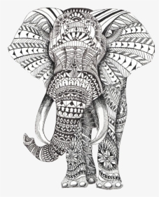 Mandala Éléphant A Imprimer, HD Png Download, Transparent PNG