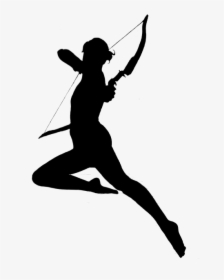 Archer Png Download - Female Archer Silhouette Png, Transparent Png, Transparent PNG