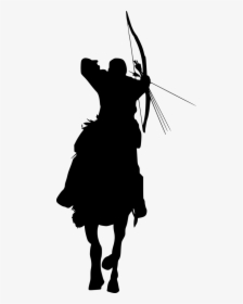 Silhouette Bagpipes Portable Network Graphics Drawing - Horse Archer Silhouette, HD Png Download, Transparent PNG