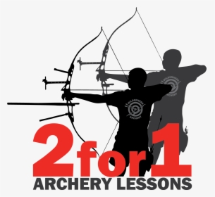 Archery Silhouette Bow And Arrow Clip Art - Shoot Rifle, HD Png Download, Transparent PNG