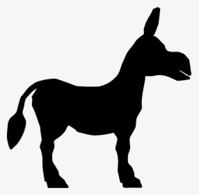 Silhouette Of Donkey, HD Png Download, Transparent PNG