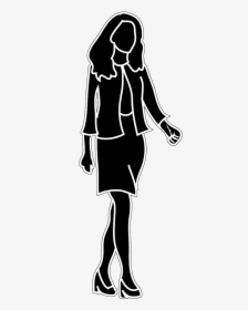 Business Woman Silhouette - Icon Transparent Businesswoman Icon Png, Png Download, Transparent PNG