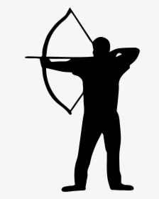 Archers De Brocéliande Archery Silhouette Bowyer Clip - Archery Silhouette, HD Png Download, Transparent PNG