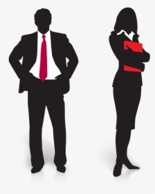 Businessperson Leadership Silhouette Presentation - Business Person Silhouette Png, Transparent Png, Transparent PNG