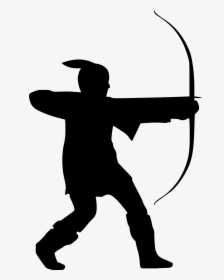 Clip Freeuse Download Archer Clipart Transparent - Silhouette Of Robin Hood, HD Png Download, Transparent PNG