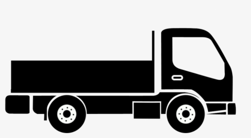 Car Pickup Truck Commercial Vehicle - Cargo Truck Silhouette Png, Transparent Png, Transparent PNG