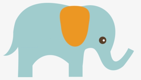 Baby Elephant Clipart - Cute Elephant Baby Elephant Silhouette, HD Png Download, Transparent PNG