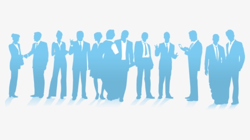Autonomous And Responsible Teams - Business People Leader Silhouettes Png Blue, Transparent Png, Transparent PNG