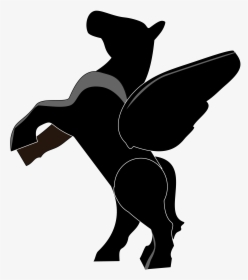 Lego Minifigure Logo Decal Silhouette - Lego Black Horse With Black Eyes, HD Png Download, Transparent PNG
