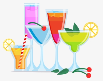 Transparent Bartender Silhouette Png - Cocktail Clipart Transparent Background, Png Download, Transparent PNG
