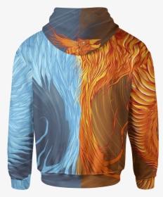 Hoodie Fire & Ice Phoenix Unisex Hoodie   Class - Active Shirt, HD Png Download, Transparent PNG