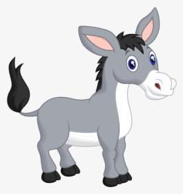 Farm Animals Vector , Transparent Cartoons - Donkey Cartoon Png, Png Download, Transparent PNG