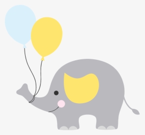 Baby Elephant Baby Shower Png - Baby Shower Png, Transparent Png, Transparent PNG