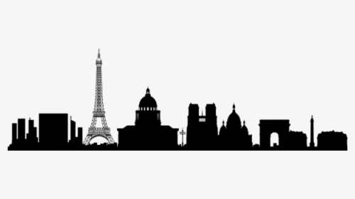 Paris Skyline Wall Decal Silhouette - Easy Paris Skyline Silhouette, HD Png Download, Transparent PNG