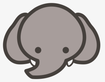 Baby Elephant Head Clipart, HD Png Download, Transparent PNG