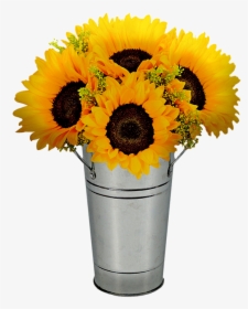 Sunflowers In Pot, Flower Pot, Sunflower, Garden - Bouquet Of Sunflowers, HD Png Download, Transparent PNG