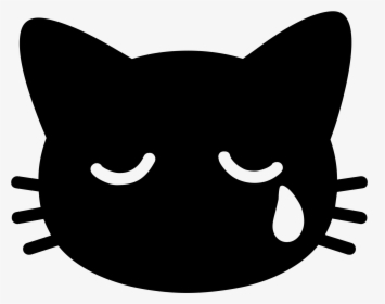 Clip Art Freeuse Download - Android Crying Cat Emoji, HD Png Download, Transparent PNG