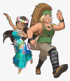 Pokemon Sun And Moon Trainer Art, HD Png Download, Transparent PNG