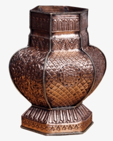 Copper Art Flower Pot - Urn, HD Png Download, Transparent PNG