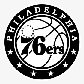 Philadelphia 76ers Logo Black And White - Philadelphia Nba Logo Png, Transparent Png, Transparent PNG