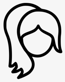 Face Girl Fold Hair Hairstyle Beauty Fashion - Girl Icon Png Free, Transparent Png, Transparent PNG