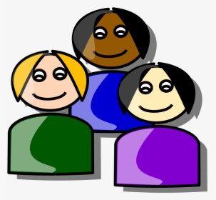 Group Of Happy People Clip Art Free Clipart - Humans Clipart, HD Png Download, Transparent PNG