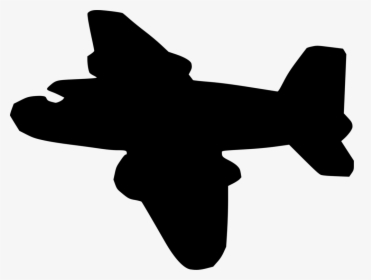 Airplane Silhouette Drawing Clip Art - Nickelodeon Logo Plane, HD Png Download, Transparent PNG