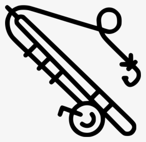 Fishing Rod - Fishing Rod Icon, HD Png Download, Transparent PNG