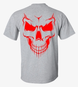 Red Skull Ultra Cotton T-shirt - Skull Black And White Png, Transparent Png, Transparent PNG