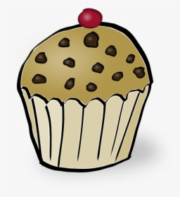 Muffin, Cherry, Chocolate Chip, Cupcake - Muffin Clip Art, HD Png Download, Transparent PNG
