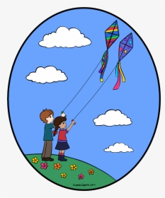 National Kite Flying Day Black White Png - Clip Art For Kite, Transparent Png, Transparent PNG
