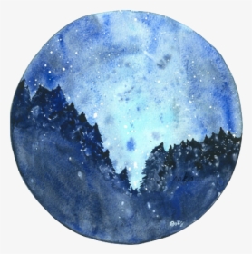 Starry Night Watercolor Png, Transparent Png, Transparent PNG