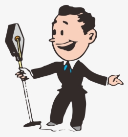 Transparent Person Speaker Clipart - Man Speech Cartoon Transparent, HD Png Download, Transparent PNG