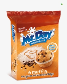 Muffin With Chocolate Chips - Muffin, HD Png Download, Transparent PNG