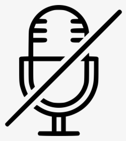 No Microphone Sound Recorder Audio - Microfono Icono, HD Png Download, Transparent PNG