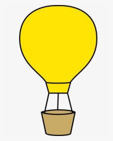 Yellow Balloon Clipart Yellow Hot Air Balloon Png Ctoxkx - Cute Hot Air Balloon Clipart, Transparent Png, Transparent PNG