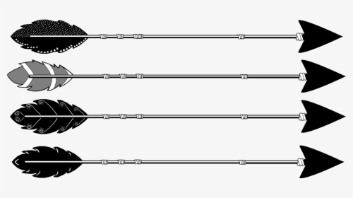 Tribal Black Arrows Different Types - Different Kinds Of Arrows, HD Png Download, Transparent PNG