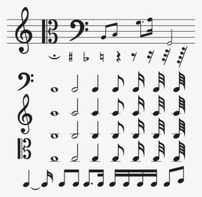 Various Music Symbols Material - Symbol All Music Notes, HD Png Download, Transparent PNG