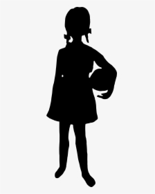 toddler girl silhouette