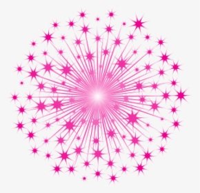 #star #overlay #fuscia #sparkle #starburst #pink #background - Transparent Background Pink Firework Png, Png Download, Transparent PNG