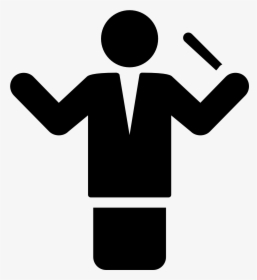 Music Conductor Png - Orchestra Conductor Conductor Draw, Transparent Png, Transparent PNG